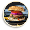 Burger Aloo Tikki / Noodles